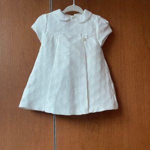 White / Cream Mayoral Formal Baby Dress Size 6-9M - Great for Easter!